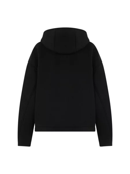 Bluza z kapturem Laminar wełniana z kapturem czarna