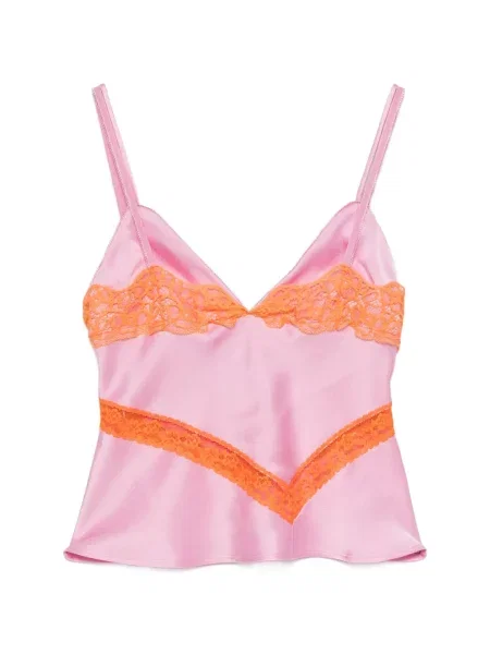 Top Msgm din dantelă roz