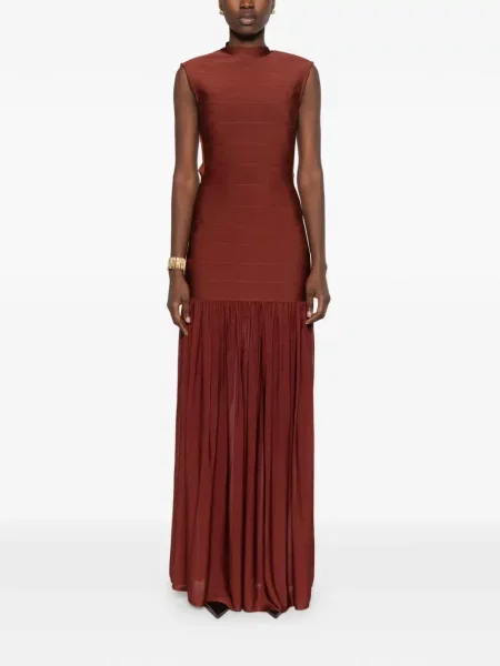 Maxi suknele Retrofete ruda