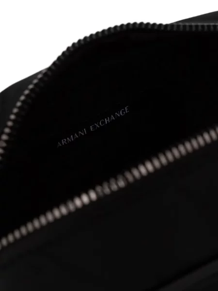 Torba Armani Exchange s autogramom crna