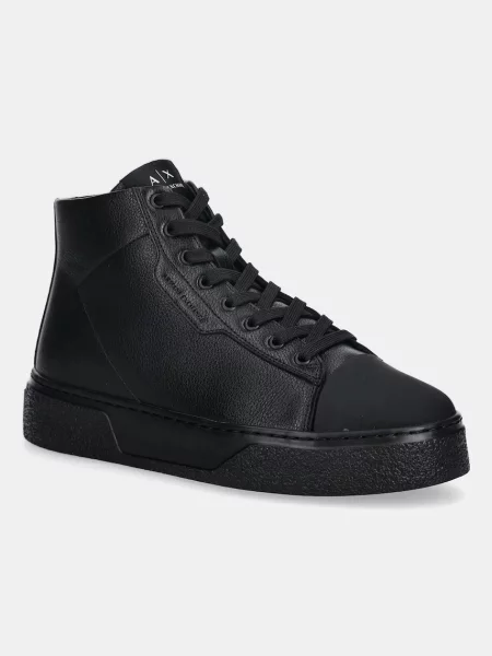 Високи кецове Armani Exchange черно