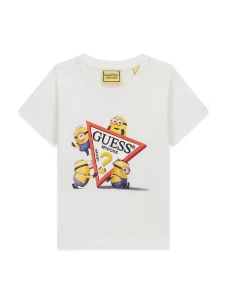 Guess Jeans Majica Regular Fit bela