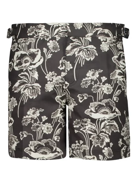 Долнища на бански Commas на цветя с принт черно