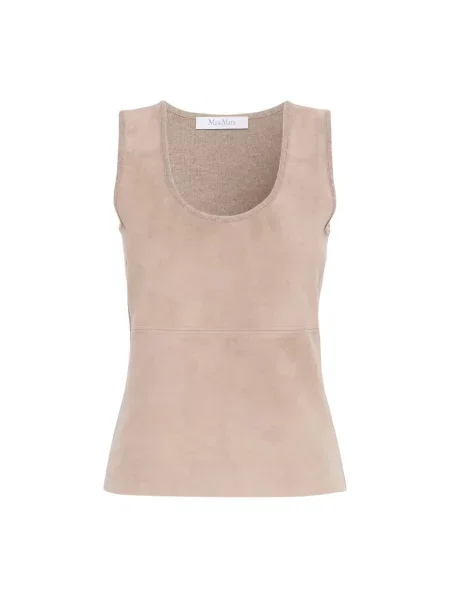 Top Max Mara wełniany beżowy