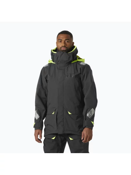 Geacă de ploaie pentru bărbați Helly Hansen Skagen Offshore ebony