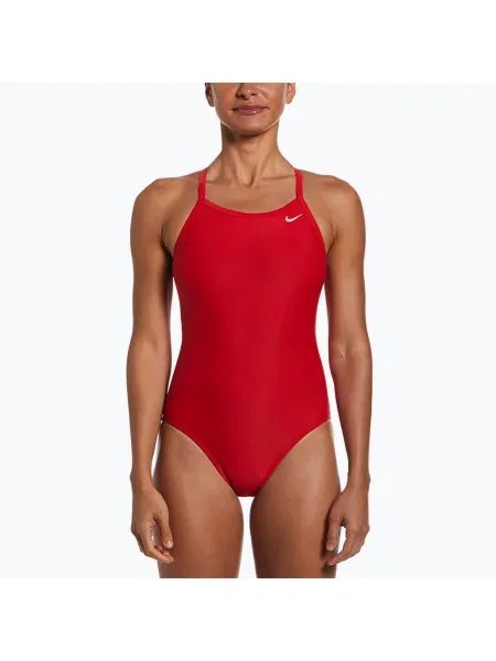 Costum de baie dintr-o singură piesă pentru femei Nike Solid Racerback university red roșu