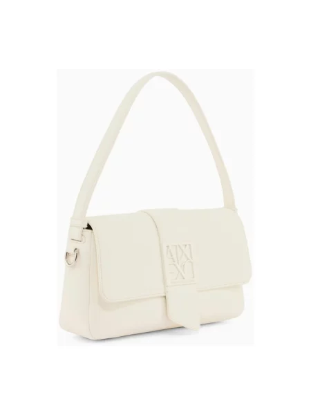 Torebka crossbody Armani Exchange w jednolitym kolorze biała