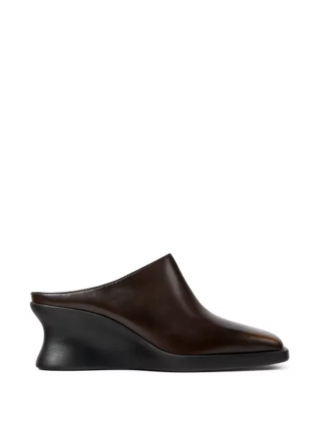 Papuci tip mules Camper din piele maro