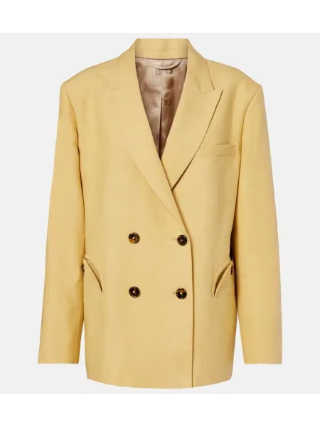 Laneni blazer Blaze Milano rumena