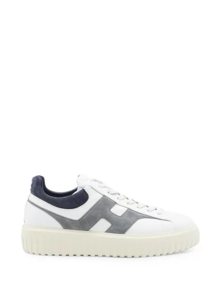 Sneakerși Hogan cu dungi cu autograf alb