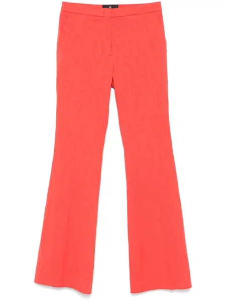 Pantaloni Etro cu model paisley din jacard portocaliu