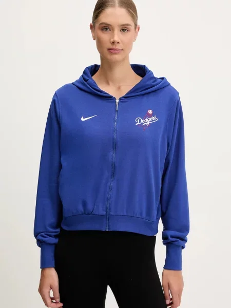 Суичър с качулка Nike с качулка с апликация синьо