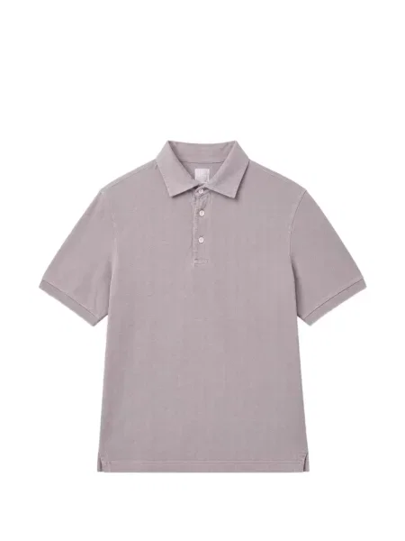 Scurt tricou polo Fedeli gri