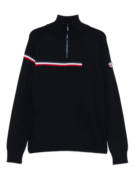 Svetr Rossignol s polovičními zipem modrý