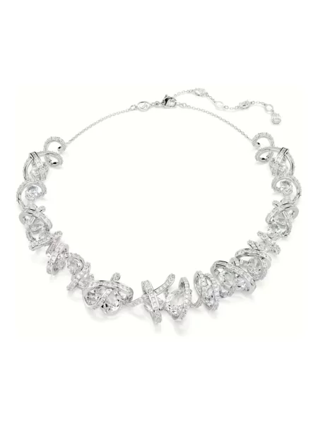Naszyjnik Swarovski szary