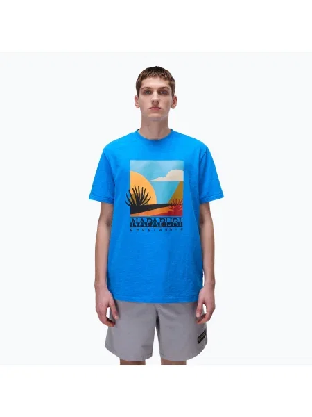 Tricou Napapijri S-Arbia francez pentru bărbați albastru