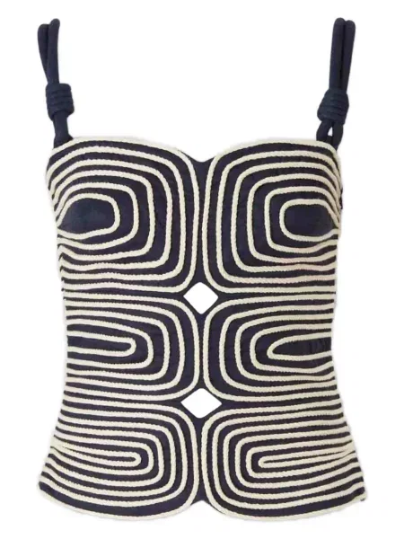 Top Andres Otalora na ramiączkach niebieski