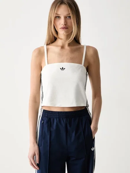 Adidas Originals top z bombažem bež