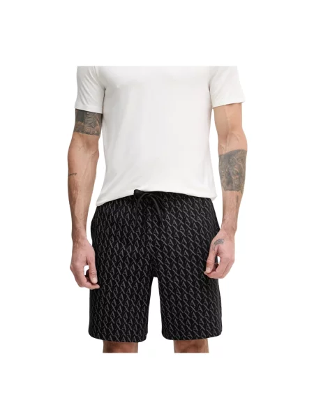 Armani Exchange szorty dresowe czarne