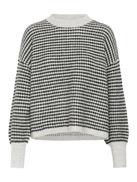 Kaffe Pulover KAEllery gri grafit alb