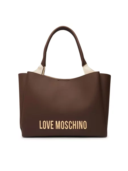 Kabelka LOVE MOSCHINO hnedá