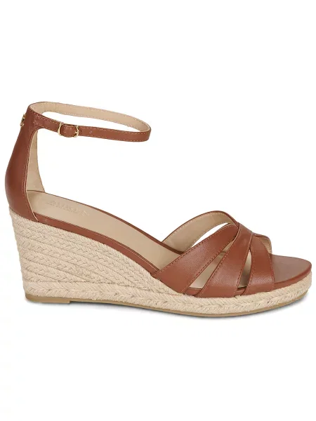 Espadrilky Lauren Ralph Lauren na kline hnedá