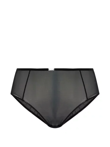 Chiloți briefs Mm6 Maison Margiela plasă cu autograf negru