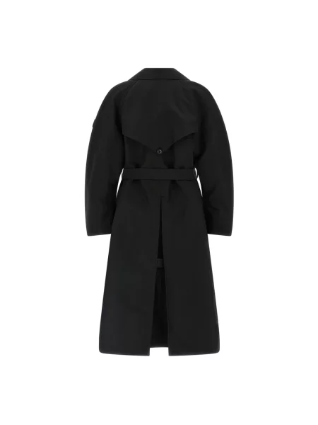 Długi trencz Moncler czarny