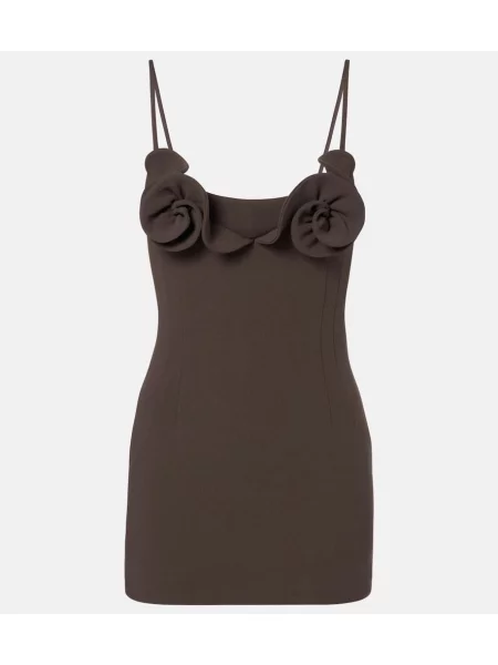 Rochie Magda Butrym de lână maro