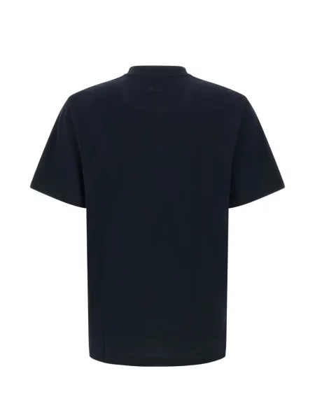 Tricou Brioni cu broderie albastru