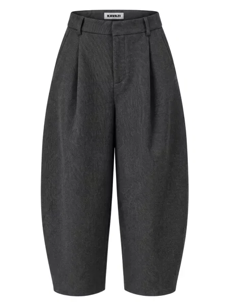 KAVAZI Pantaloni închis gri
