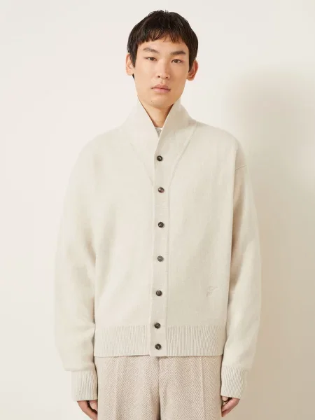 Jacquemus Pletený Svetr Le Cardigan Pelota světle hnědá