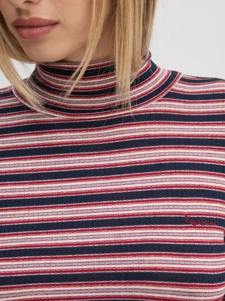 Hosszú ujjú hosszú felső Pepe Jeans piros
