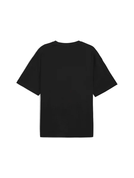 Футболка PUMA Wardrobe Ess Oversized Tee комбінований верх чорний
