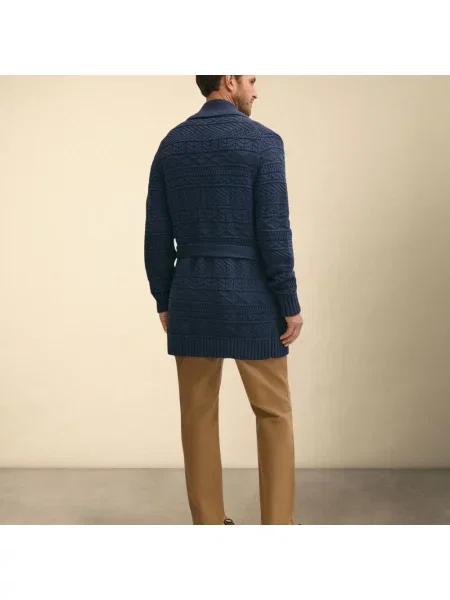 Kardigan Brooks Brothers kopertowy niebieski