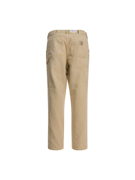 Carhartt WIP jeansy Single Knee beżowe