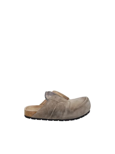 Klapki mules Balenciaga zamszowe beżowe