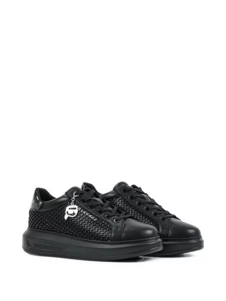 Sneakerși Karl Lagerfeld cu platformă negru