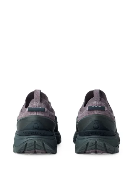 Sneakerși Moncler Trailgrip din piele de căprioară violet