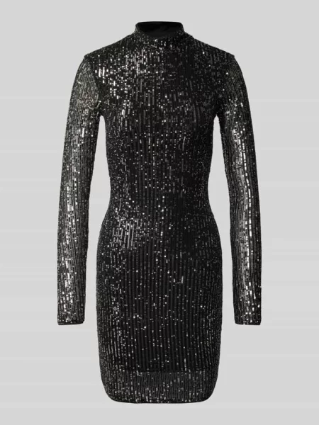Sukienka koktajlowa o długości do kolan z cekinowym obszyciem Lipsy