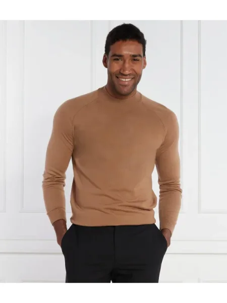 BOSS BLACK De lână pulover Perfino negru