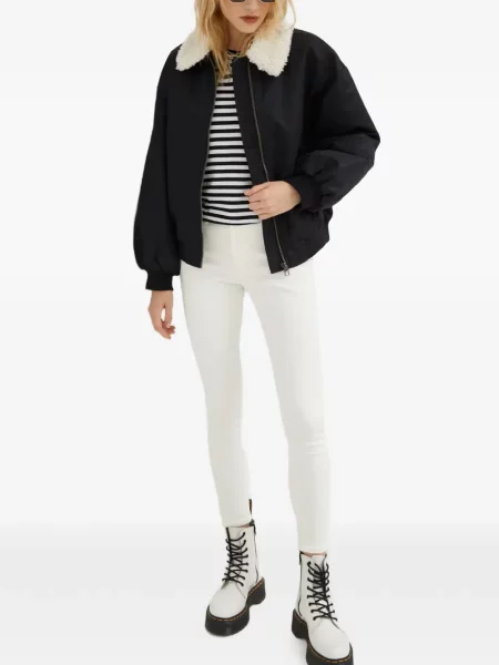 Blugi drepți Levi's® zdrențuiți negru