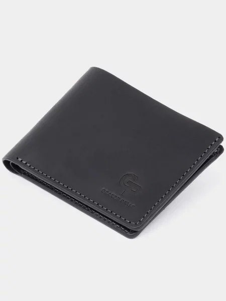 Кожаный кошелек Grande Pelle черный