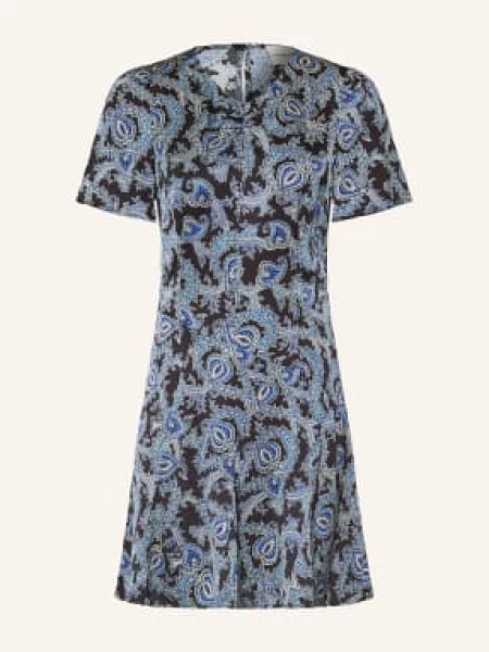 Claudie Pierlot Satynowa Sukienka schwarz czarna