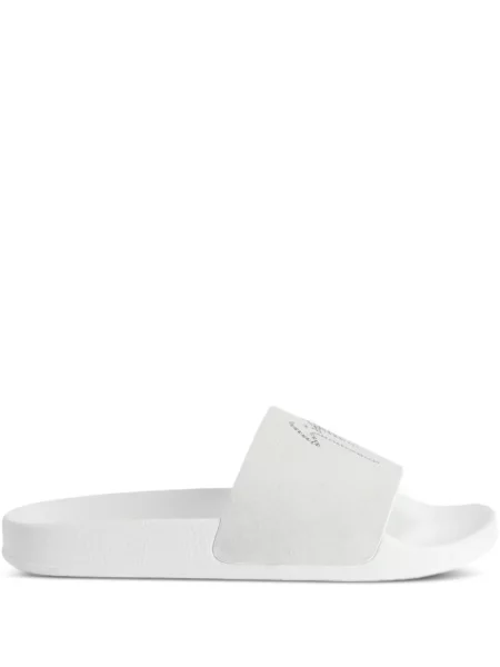 Sneakerși Giuseppe Zanotti din piele de cristal alb