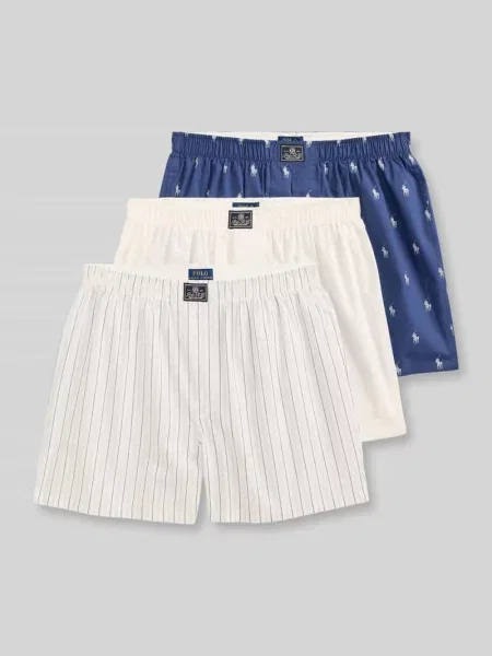 Szorty bokserki z czystej bawełny w zestaw 3 szt. Polo Ralph Lauren Underwear białe