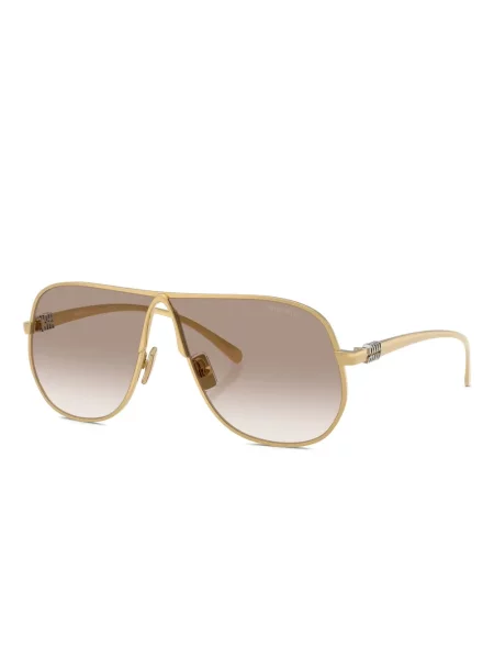 Saulės akiniai Miu Miu Eyewear auksinė