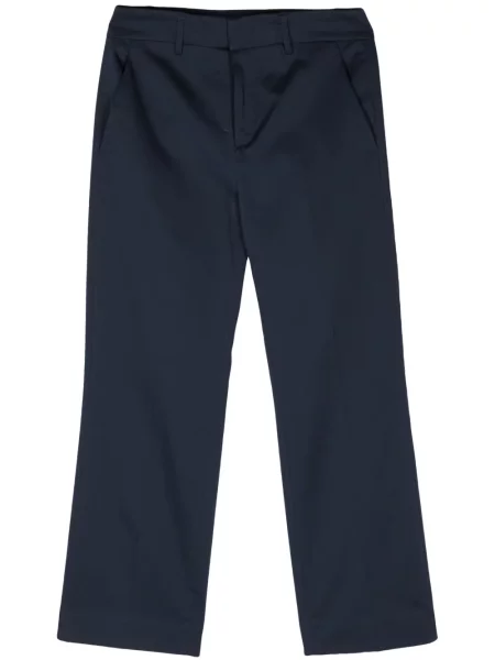 Pantaloni Dondup din satin albastru