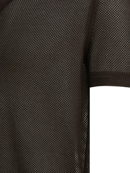 Tricou Tom Ford cu decolteu în V plasă maro