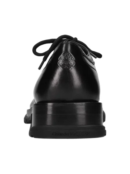 Derby Alexander Mcqueen sznurowany skórzany czarny
